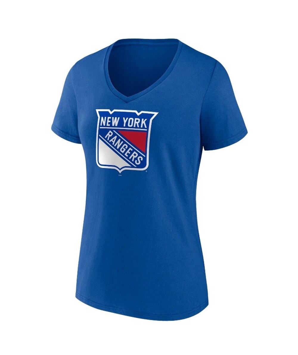 New York Rangers Fanatics Blue V-Neck T-Shirt Women's Large New with Tags